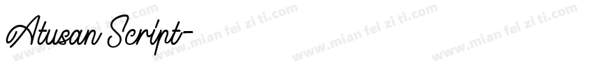 Atusan Script字体转换